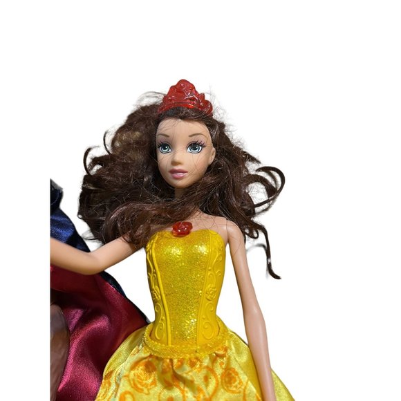 Disney Beauty & the Beast dolls Belle 12" Beast 13" - Picture 3 of 6
